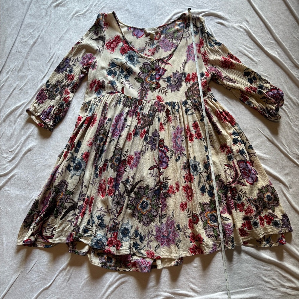 Altar'd State Floral and Abstract Print Top